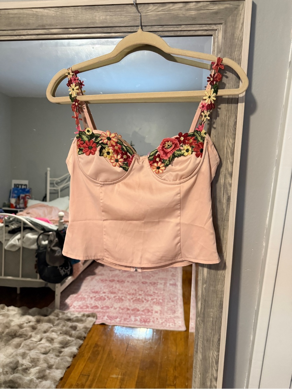PrettyLittleThing Blush Pink Bustier Corset Top